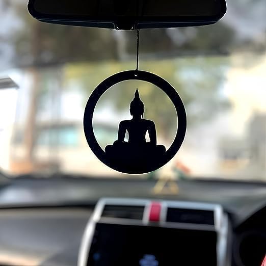 09 Acrylic Buddha Car Hanging Accessories Mandhir/Car Dashboard