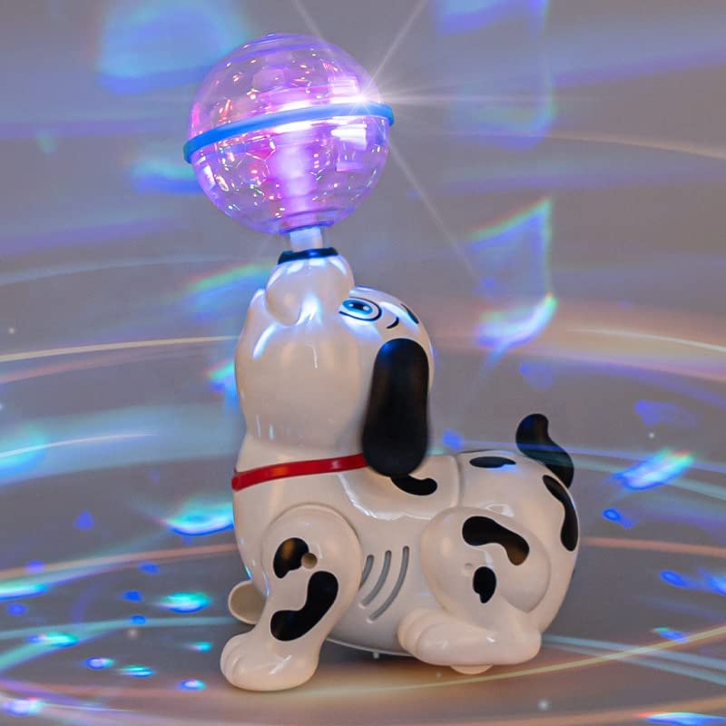 Dancing Dog with Music, Flashing Lights - Sound & Light Toys for Small Babies