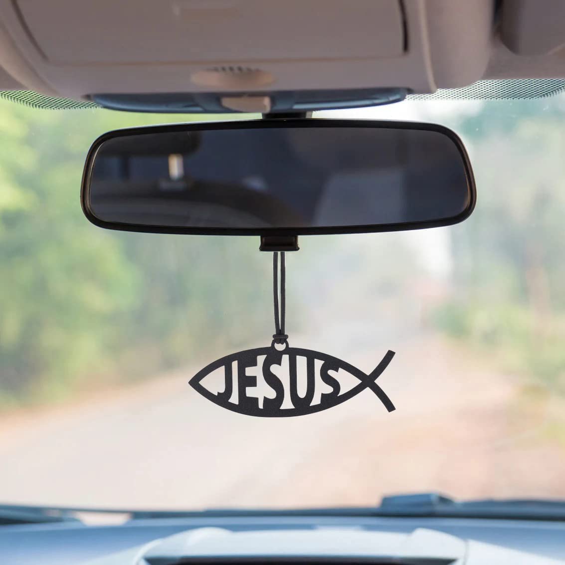 19 Acrylic JESUS Car Hanging Accessories Mandhir/Car Dashboard