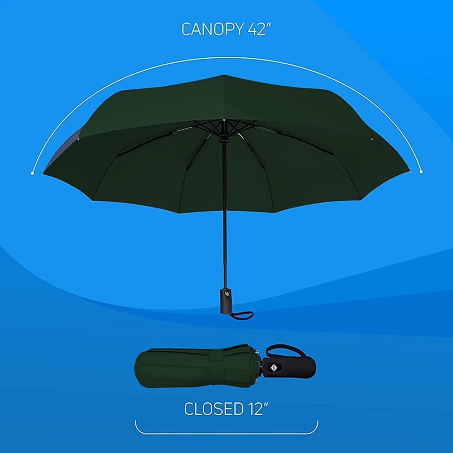 Travel Umbrella Windproof Auto Open & Close