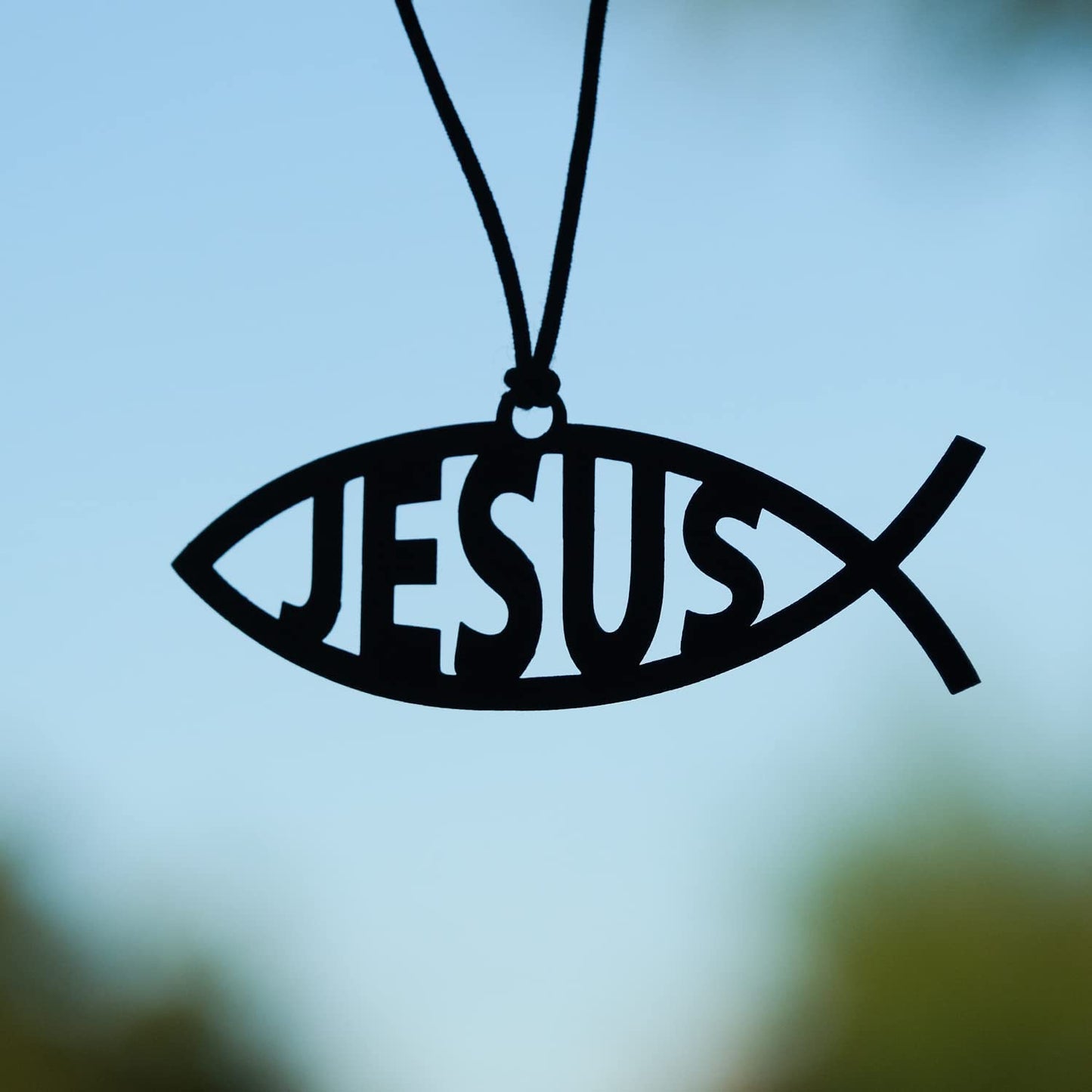 19 Acrylic JESUS Car Hanging Accessories Mandhir/Car Dashboard