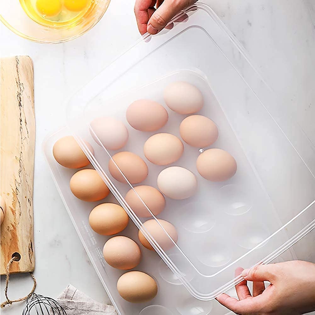 24 Grid Egg Storage Box Egg Refrigerator Storage Tray