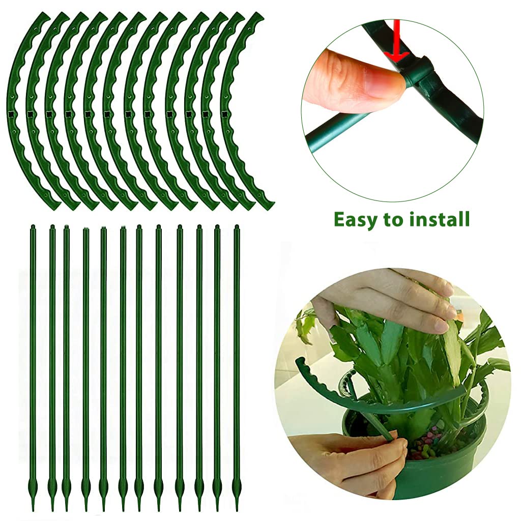 BABIVA 6Pcs SET 25 * 22cm Garden Plant Support Cages