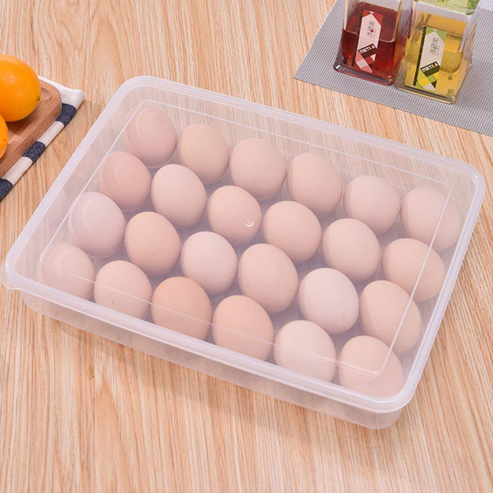 24 Grid Egg Storage Box Egg Refrigerator Storage Tray