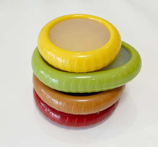 SET OF 4 PC Silicone Fruit and Vegetable Storage Containers