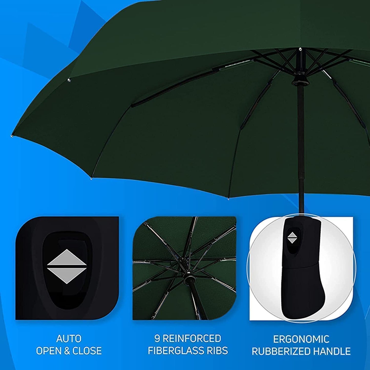 Travel Umbrella Windproof Auto Open & Close