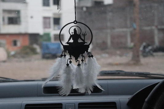 22 Acrylic Car Hanging Accessories Mandhir/Car Dashboard (Lord Shiva)