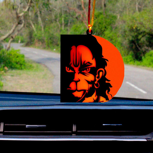 17 Acrylic Hanuman Car Hanging Mandhir/Car Dashboard