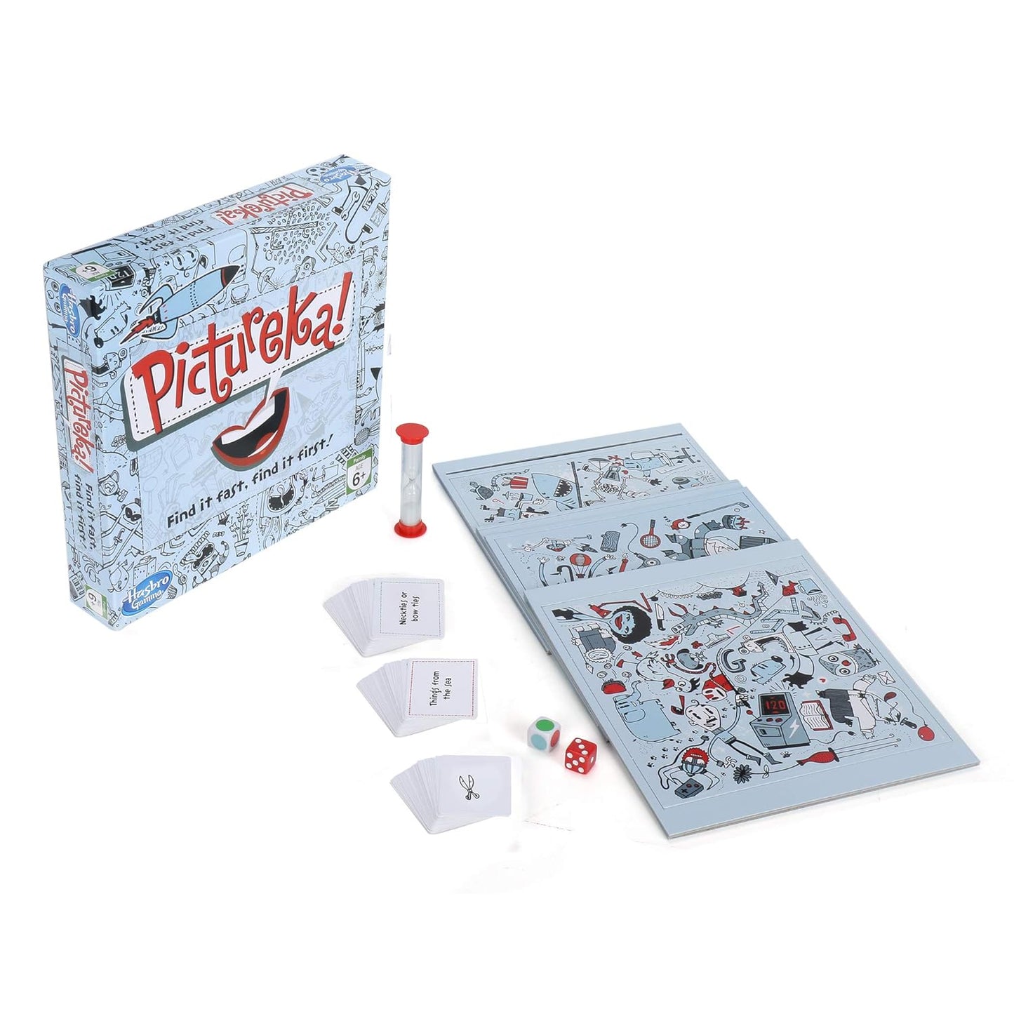 Pictureka! Board Game, Fun Board Game for Family and Kids, for Ages 6+, Indoor Classic Board Games & puzzels, Game for 2 or More Players