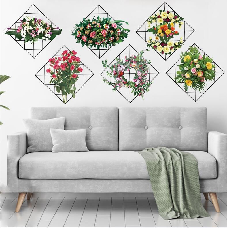 Awesome Floral 3D Wall Decor stickers! (Pack of 6)