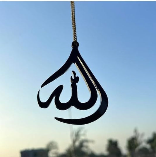 21 Acrylic Allah 1 Car Hanging Accessories Mandhir/Car Dashboard