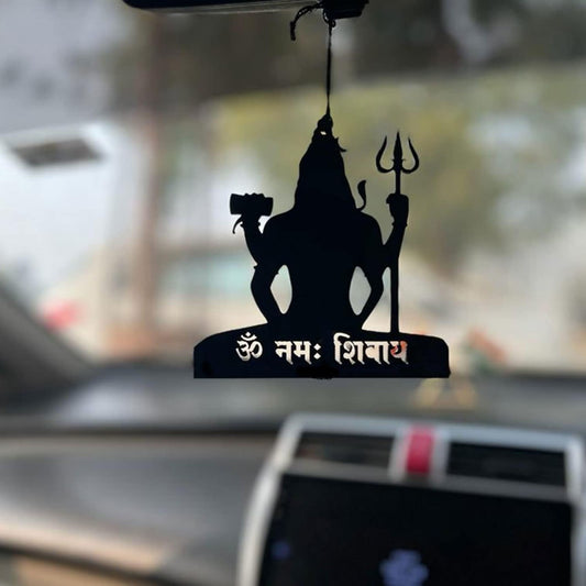 05 Acrylic Om namah shivaya Car Hanging Accessories Mandhir/Car Dashboard