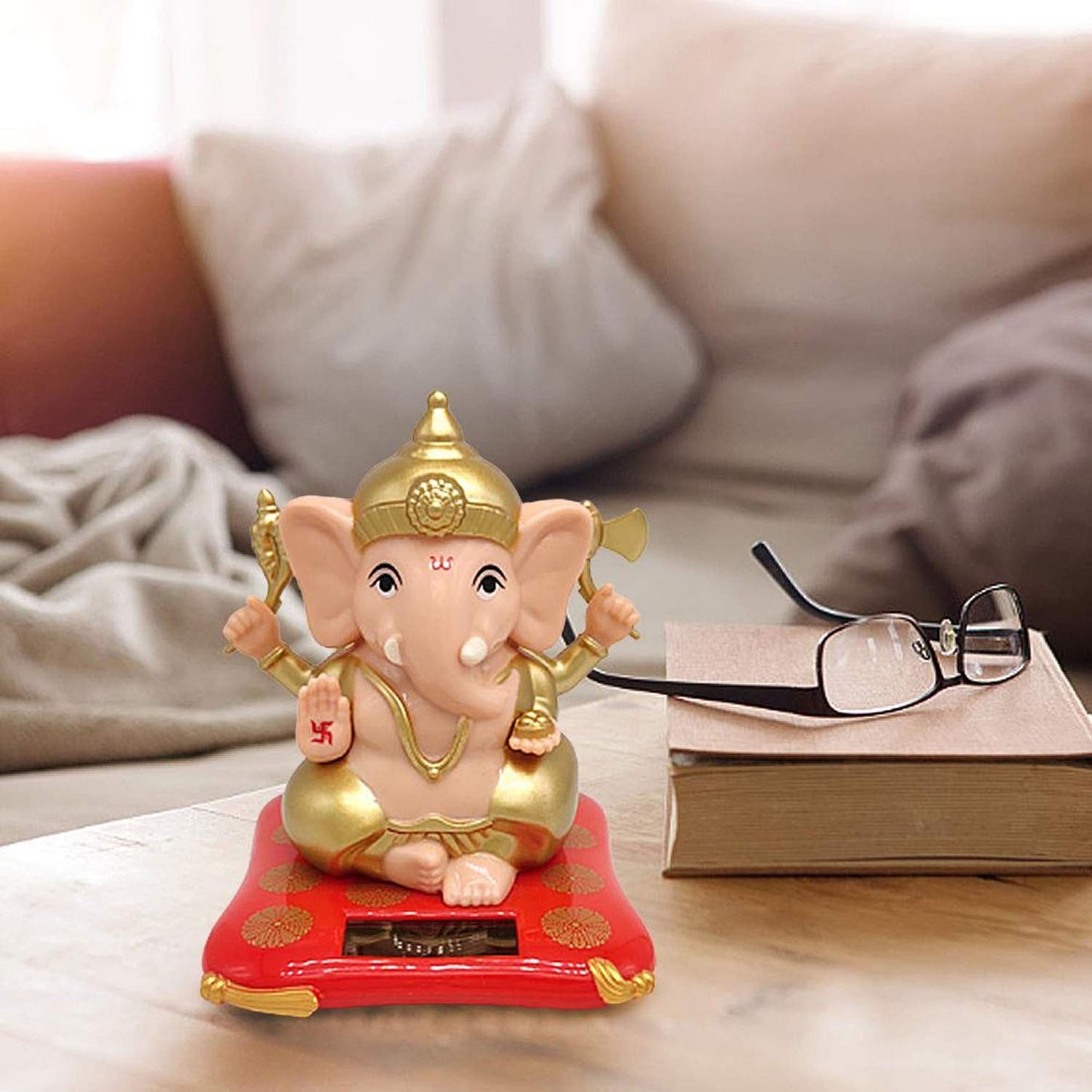Babiva™️ Solar Ganesha Statue for Car, Home and Office