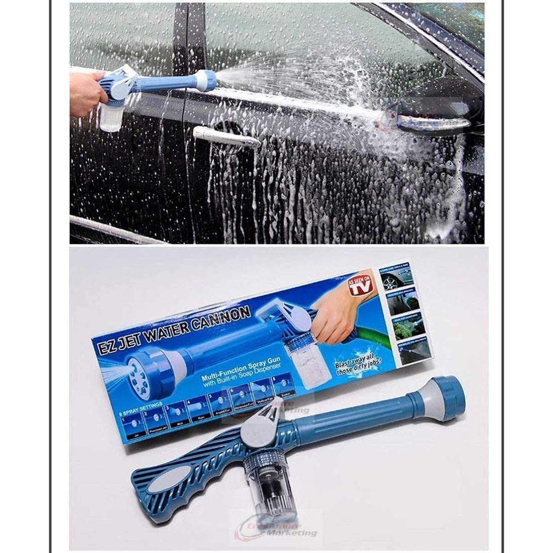 EZ Jet Water Cannon 8 in 1 Hose Nozzle