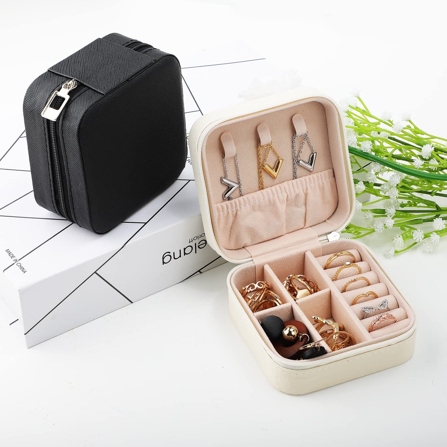 Portable Travel Mini Jewelry Box